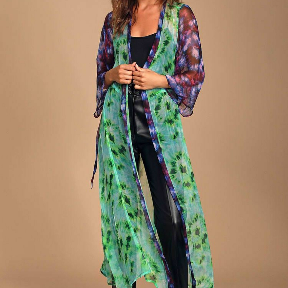 Tie-dye kimono